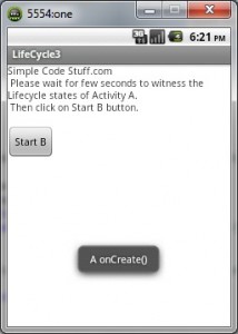 On create activity