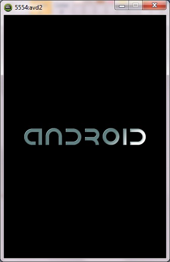 Emulator loading home page
