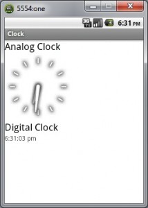 Analog and Digital Clock