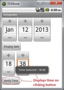 time picker_display