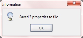 Test Suite properties export