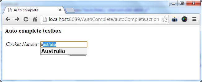 autocompleter textbox box