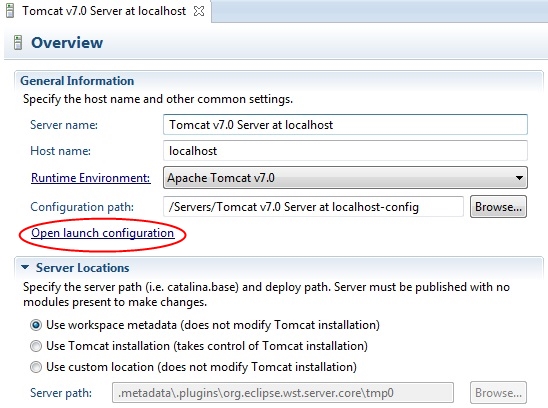 Increase JVM max heap size eclipse