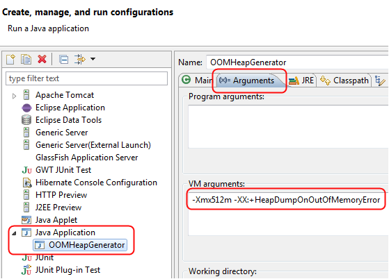 GC_HeapDump anaylysis_Run_Configuration_JVM