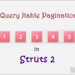 Pagination in Struts 2 using jQuery jTable plugin