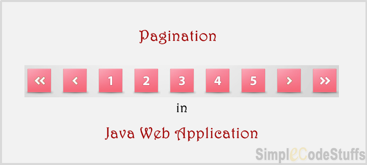 pagination in j2ee