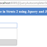 Autocomplete in Struts 2 using Jquery and JSON via Ajax